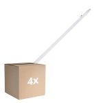 Confezione Multipack 4x Ledvance Stagna LED Stagna Eco Slim 36W 4320lm - 840 Bianco Freddo | 120cm