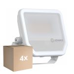 Confezione Multipack 4x Ledvance Proiettore LED Aluminium Bianca 41//27W 6000lm 100D - 865 Luce Del Giorno | IP66 - Simmetrico