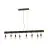 Eglo Luce Pendente Townshend 4 Acciaio Marrone Nero | IP20 - Adatto per 8x E27 