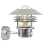 Nordlux Vejers Luce Da Parete Acciaio Zincato e Vetro Grigio | IP54 - Adatto per E27 - Sensore di Movimento e Luce 